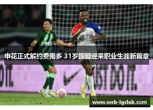 申花正式解约费南多 31岁国脚迎来职业生涯新篇章